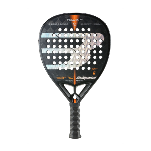 Bullpadel Hack 03 22 Black/Silver Rackets Unisex