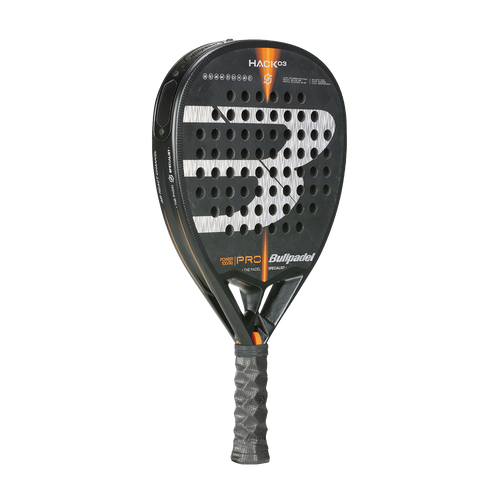 Bullpadel Hack 03 22 Black/Silver Rackets Unisex