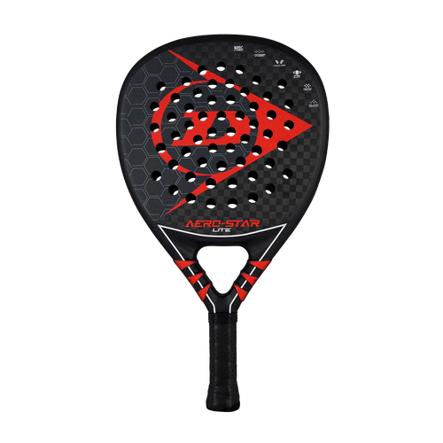Dunlop Aero-Star Lite Black/Red Rackets Unisex