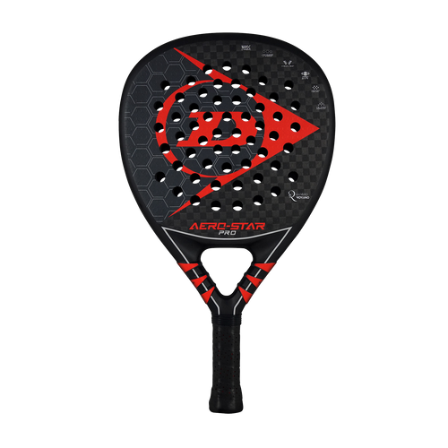 Dunlop Aero-Star Pro Black/Red Rackets Unisex