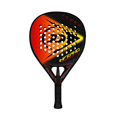Dunlop Inferno Carbon Elite Dunlop Inferno Carbon Elite Black/Red/Yellow Rackets Unisex