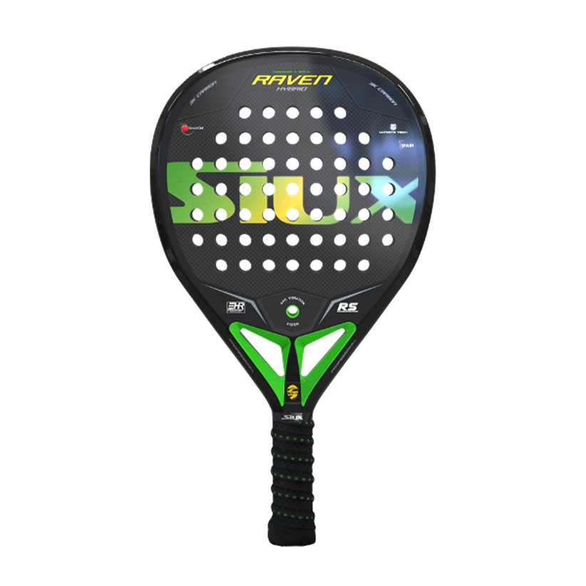 Siux Raven Hybrid 3K Siux Raven Hybrid 3K Black/Green Rackets Unisex