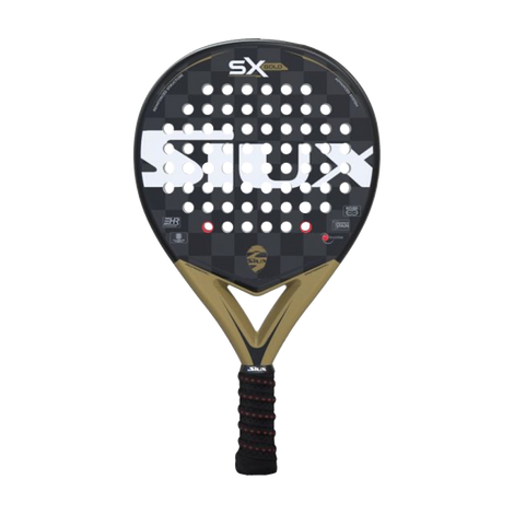 Siux Sx Gold Siux Sx Gold Grey/White/Gold Rackets Unisex