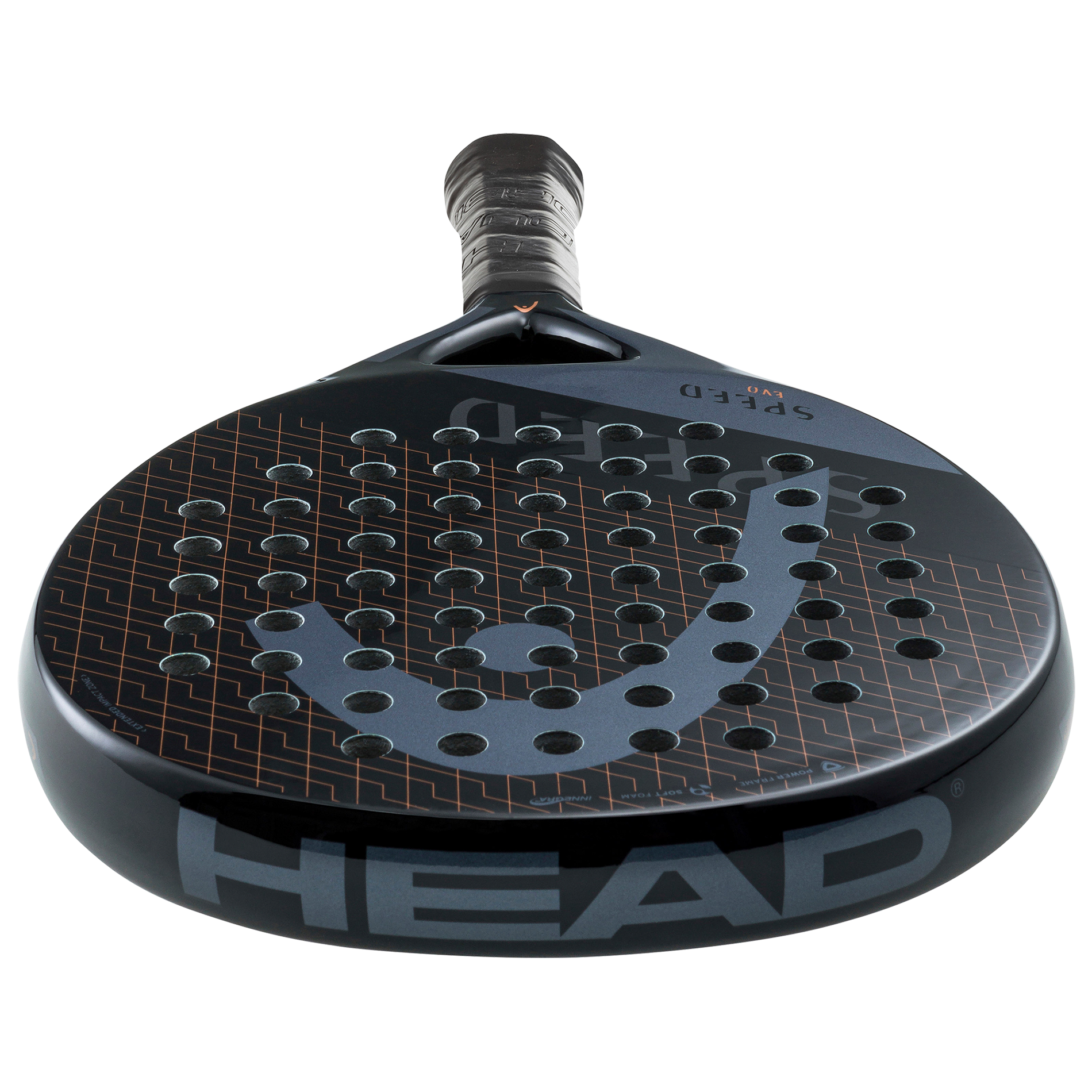 HEAD EVO Speed Padel Rackets, Grey/Black HEAD EVO Speed Padel Rackets, Grey/Black
