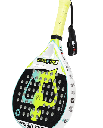 Black Crown Hurricane White/Black/Yellow Rackets Unisex