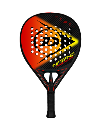 Dunlop Inferno Carbon Elite Black/Red/Yellow Rackets Unisex