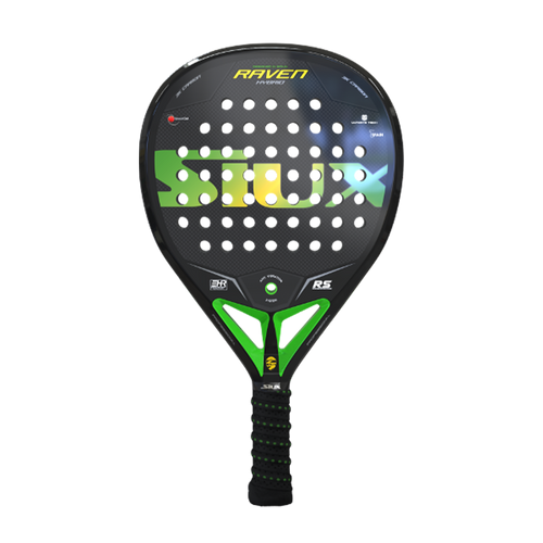 Siux Raven Hybrid 3K Black/Green Rackets Unisex